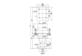 樹(shù)脂干式套管2.5kV/8000~9800A鏟形連接套管